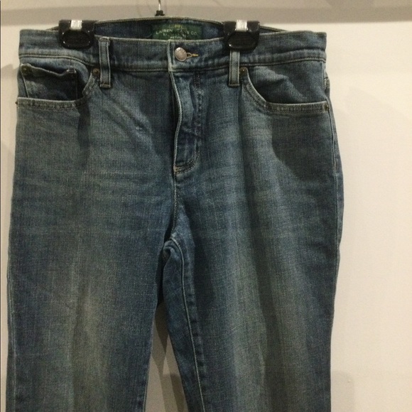 LRL LAUREN JEANS CO. RALPH LAUREN PETITE 4P HIGH RISE - Picture 4 of 5